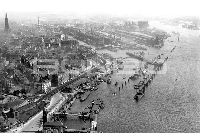 汉堡港口城二战前历史图像