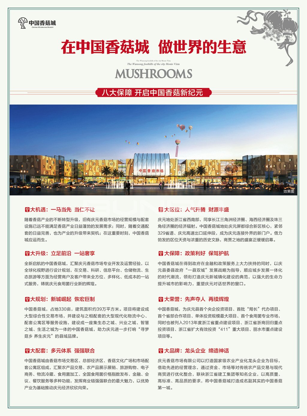 中国香菇城，亚洲最大香菇原产地市场