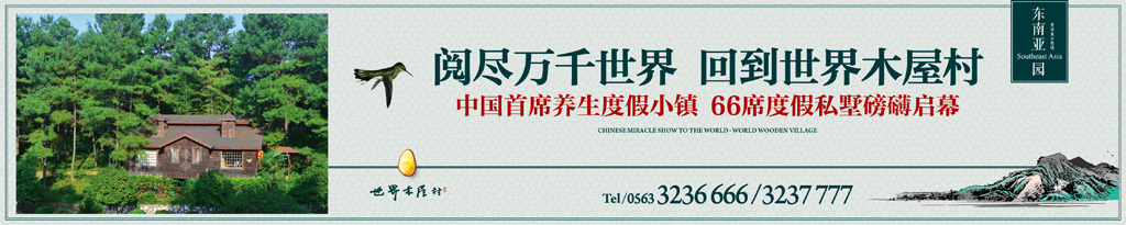 本埠广告：世界木屋村围挡广告