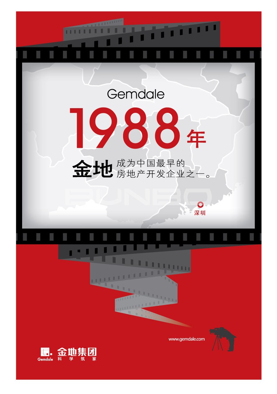 金地集团品牌发布展板