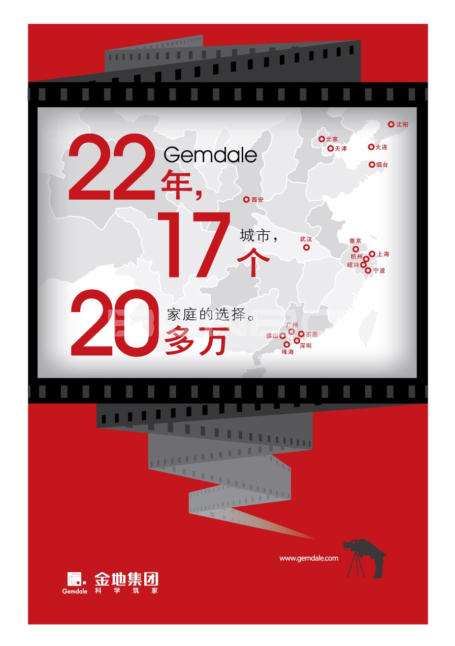 金地集团品牌发布展板