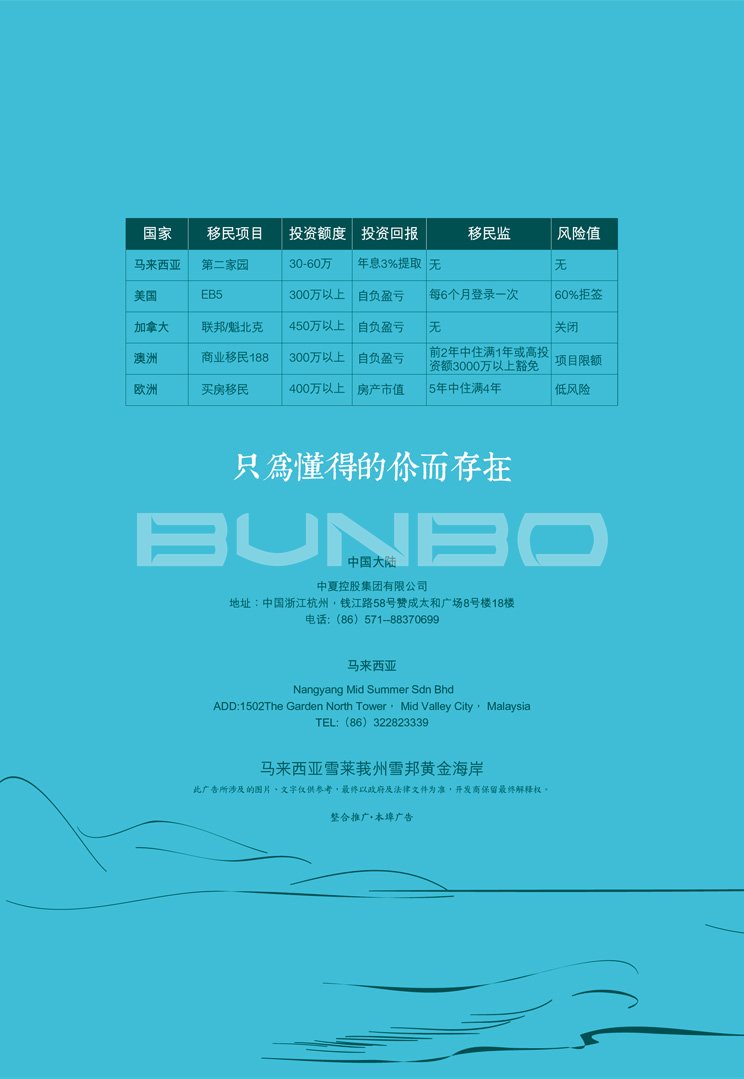 本埠广告地产作品：马来西亚金棕榈小镇第一个折页