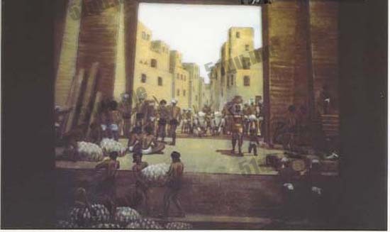 摩亨佐达罗城想象图(mohenjo daro)