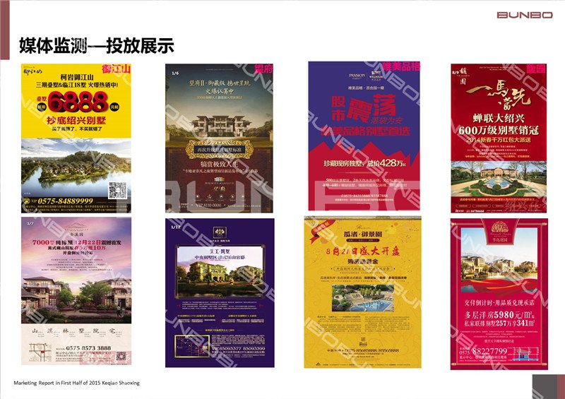 2015上半年绍兴柯桥区房地产广告投放监测