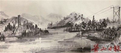 老虎洞一带水墨写生 作者 清客