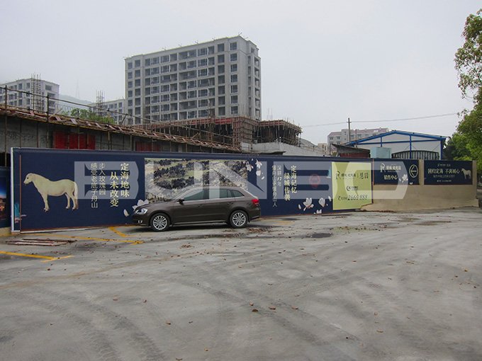 绿城舟山玫瑰园视觉：现场围挡广告