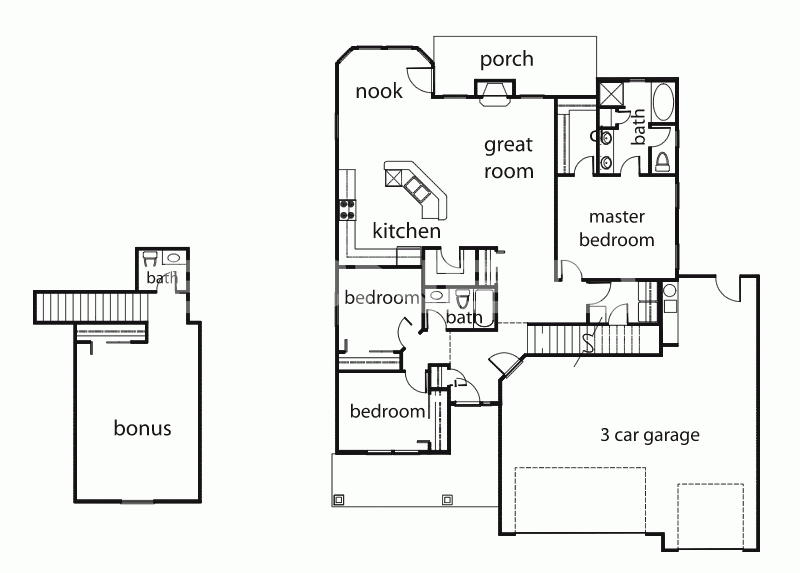 美国加州黑鹰社区Blackhawk经典别墅户型图