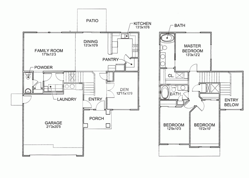美国加州黑鹰社区Blackhawk经典别墅户型图