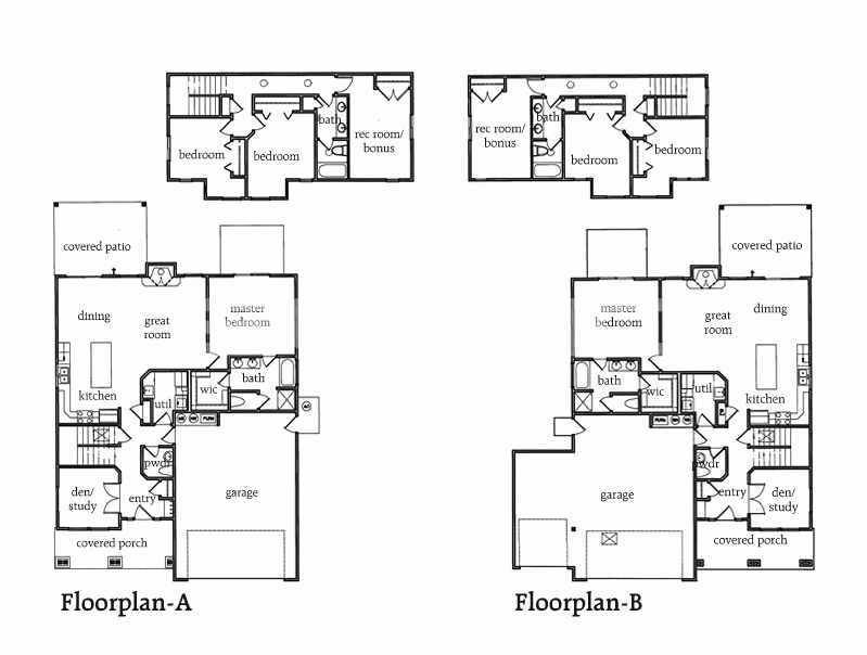 美国加州黑鹰社区Blackhawk经典别墅户型图