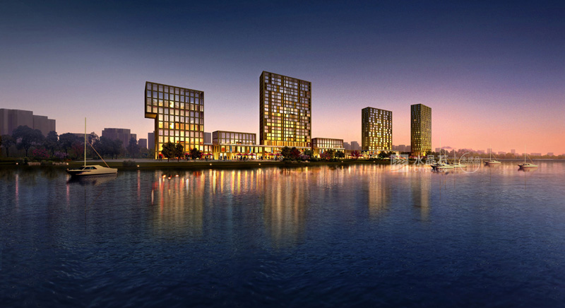 绍兴柯桥金地自在城商业效果图