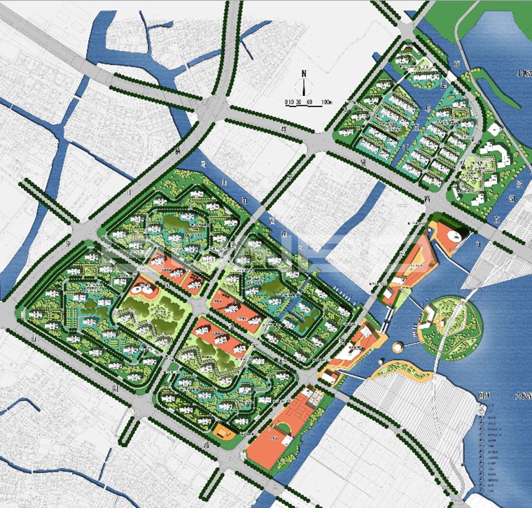 绍兴柯桥金地自在城总平面图