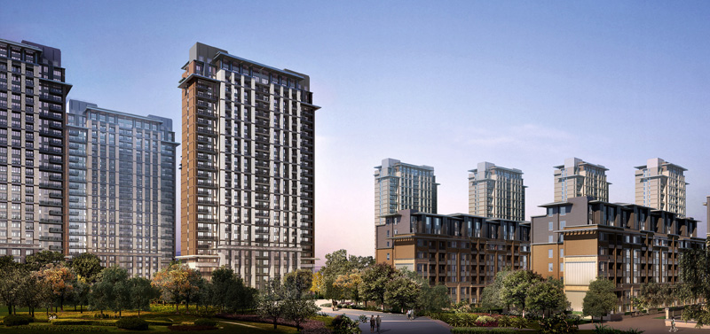 金地自在城三期高层住宅效果图