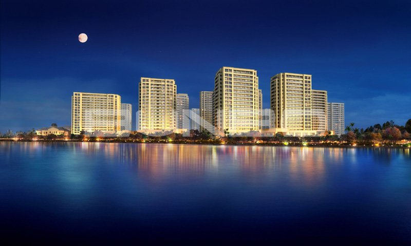 象山绿城蘭园二代高层远景效果图