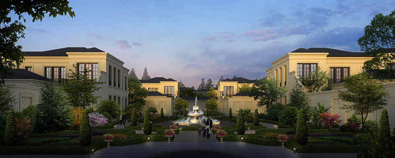 象山绿城蘭园法式合院效果图