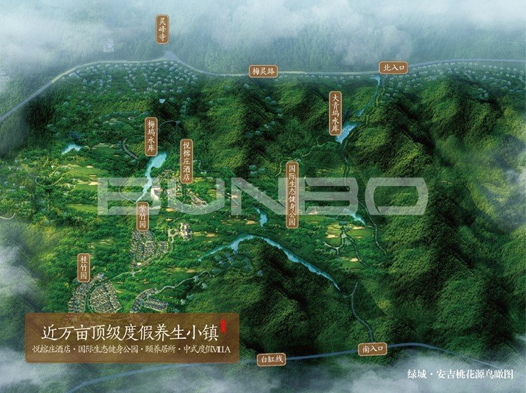 安吉桃花源平面图,安吉桃花源图片(第3页)_大山谷图库