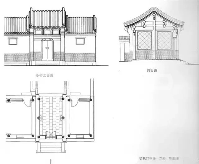 四合院建筑设计分析图
