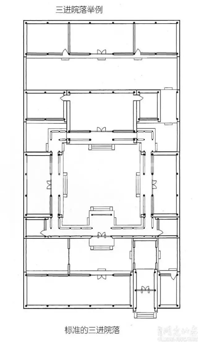 四合院建筑设计分析图
