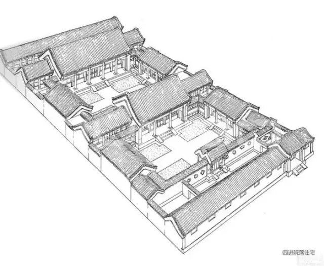 四合院建筑设计分析图