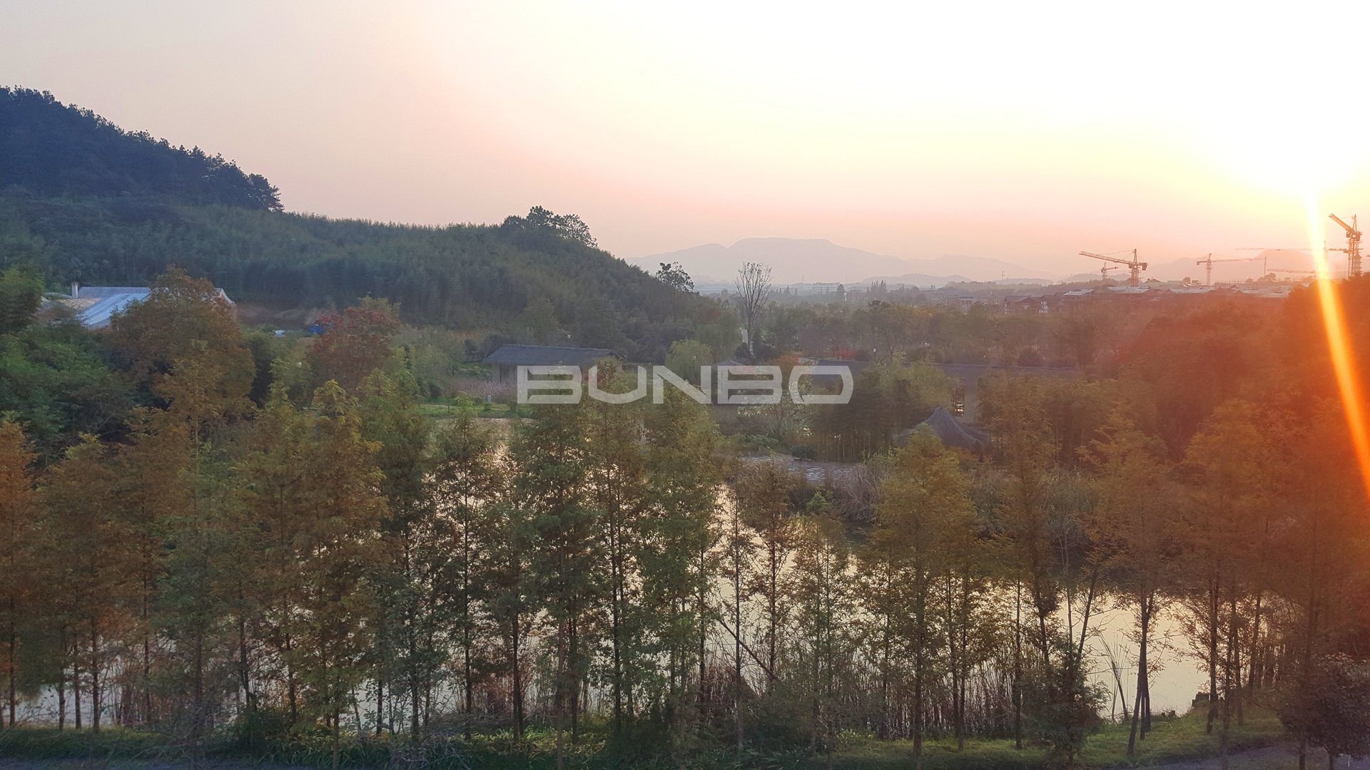 融创莫干溪谷实景照片:基地鸟瞰