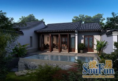 绿城·安吉桃花源中式别墅效果图
