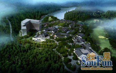 绿城·安吉桃花源悦榕庄酒店效果图