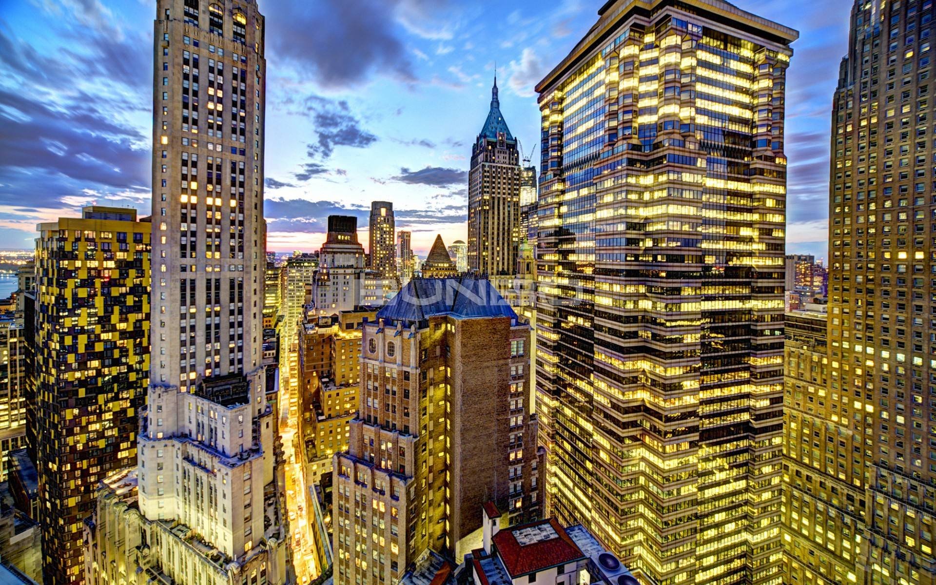 纽约曼哈顿夜景