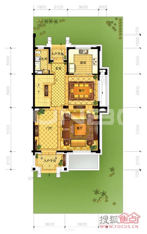 天工开墅别墅户型图