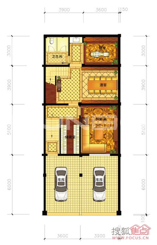 天工开墅别墅户型图