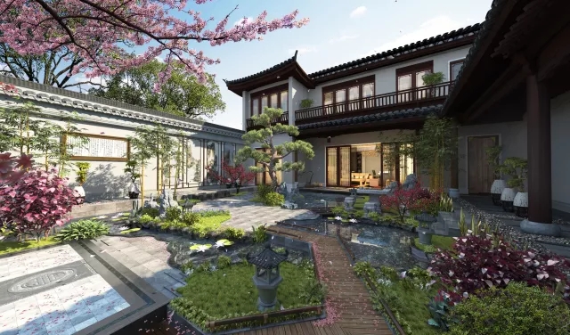 上饶灵山工匠小镇实景图