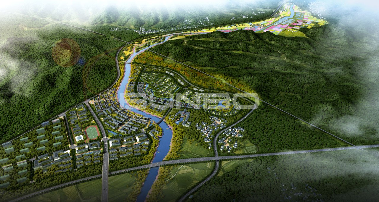 上饶灵山工匠小镇规划图