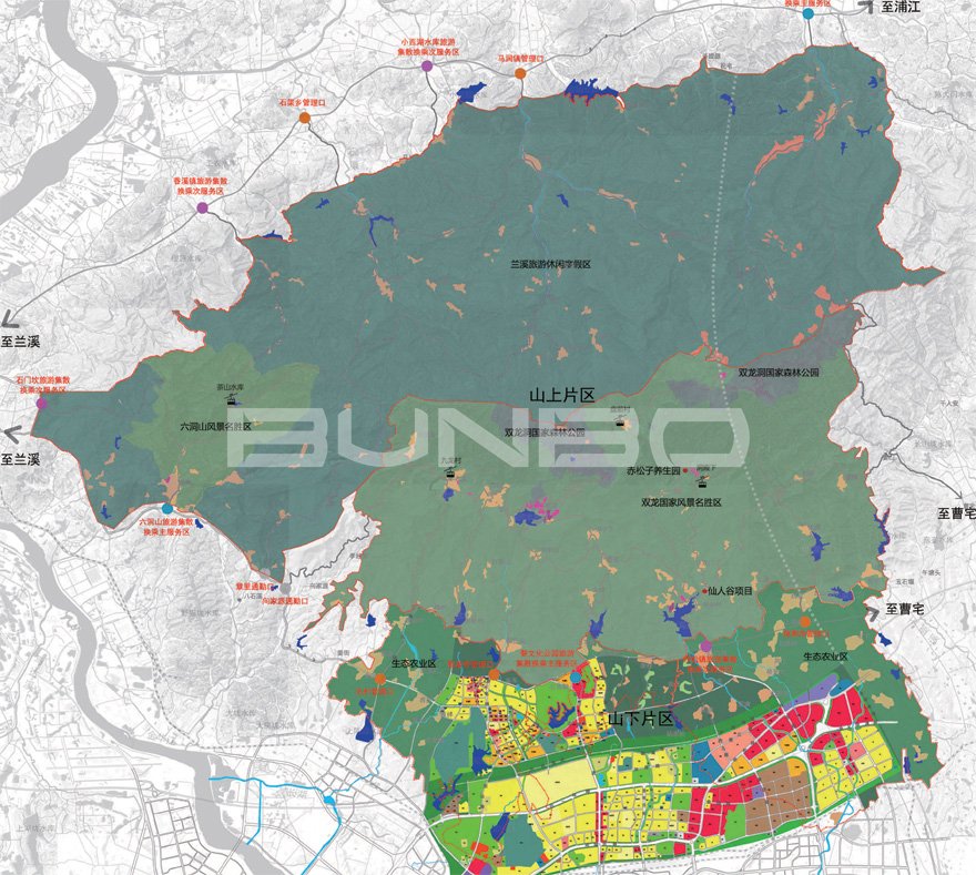金华山旅游区总体规划图