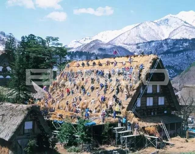 日本岐阜县白川乡合掌村