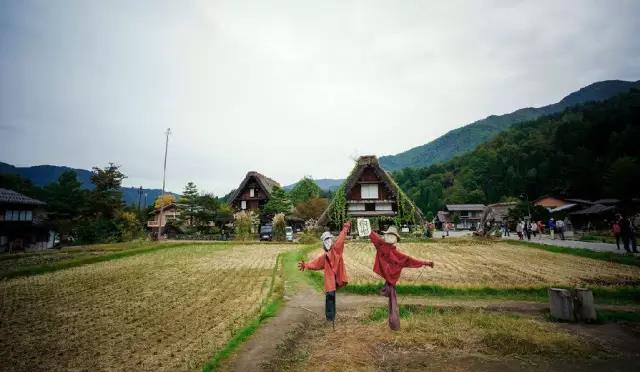 美丽乡村日本白川乡合掌村