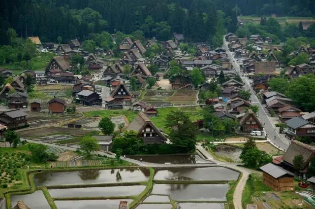 美丽乡村日本白川乡合掌村