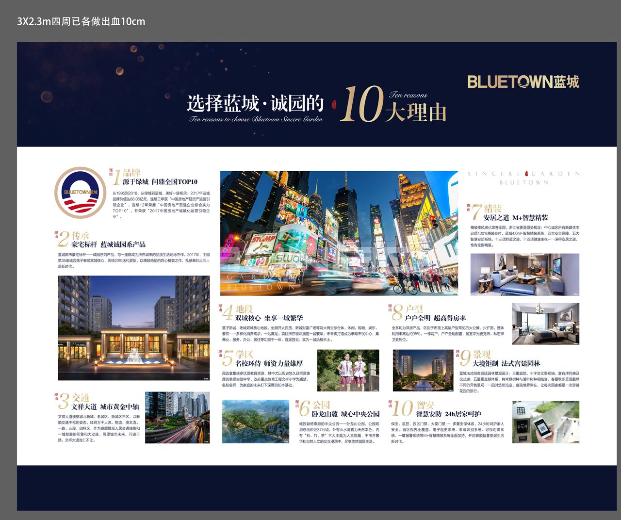 蓝城二代高层线上线下广告