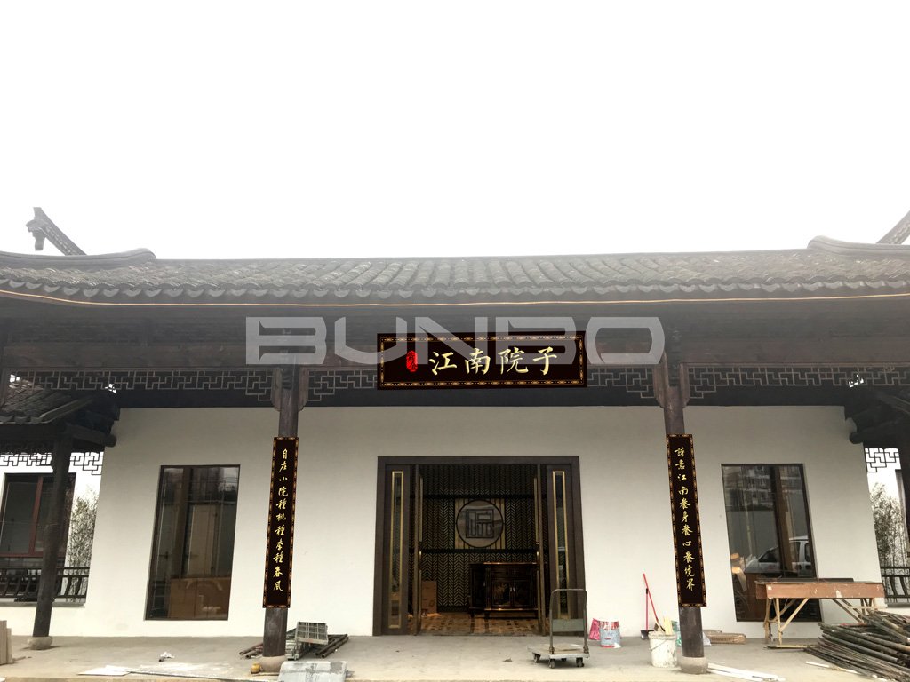 桐乡江南院子销售展示中心门联