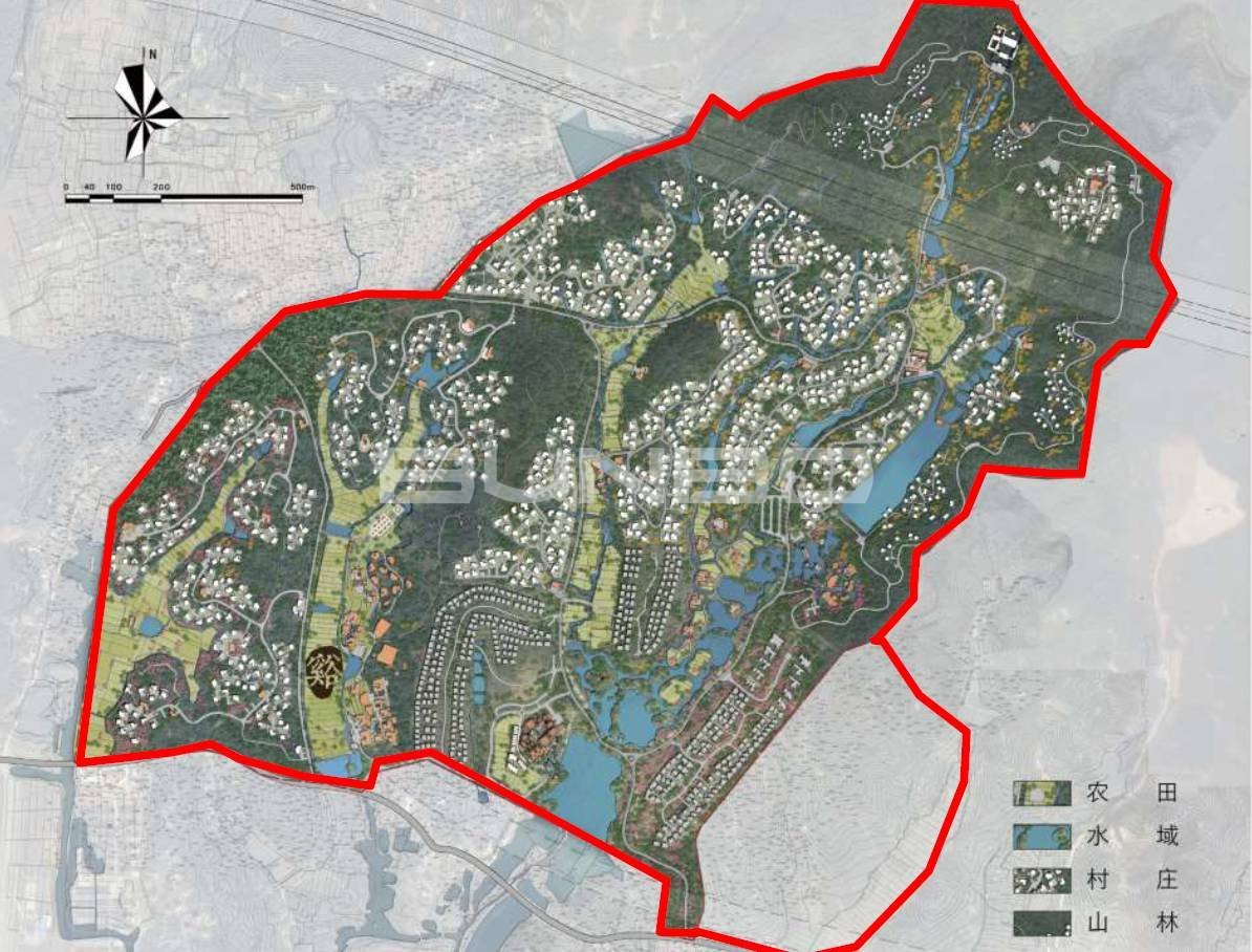 融创莫干溪谷规划总图