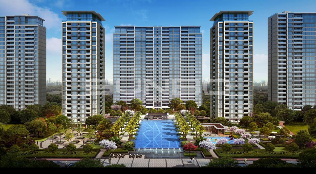 本埠城乡西北案例:绿城巴中房地产项目品牌咨询(二代高层意象图)