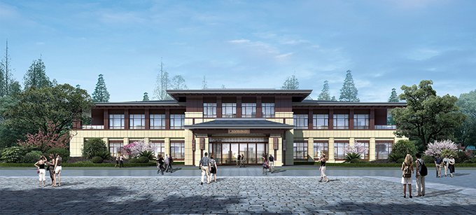 班庄文旅小镇小镇客厅2号楼效果图