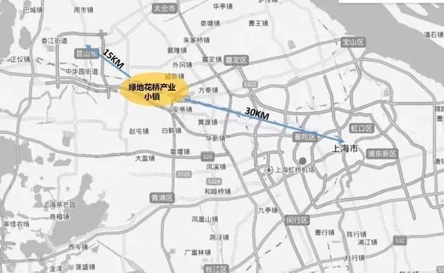 绿地花桥产业小镇绿地21城区位