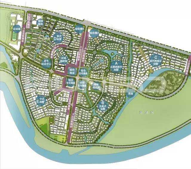 绿地花桥产业小镇绿地21城总平面图