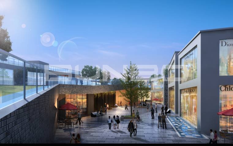 美妆商业街效果图