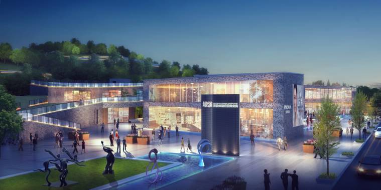 美妆商业街效果图