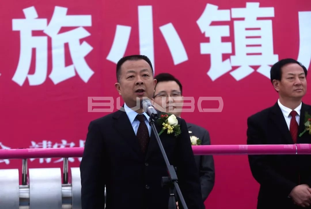 县委书记田辉宣布项目开(竣)工