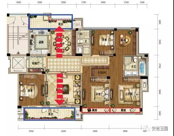164㎡玉园经典五房户型