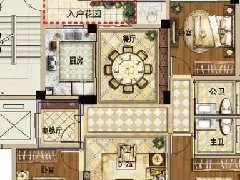 玉园经典户型：120㎡大三房，11米南向大开间