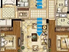 玉园经典户型：115㎡可变三房，10米大面宽