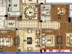 玉园经典户型：137㎡，14米开间，四室朝南