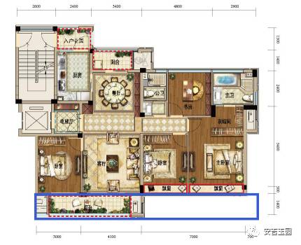 玉园137㎡四房经典户型