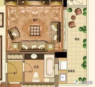 其他楼盘同面积户型:东向客厅